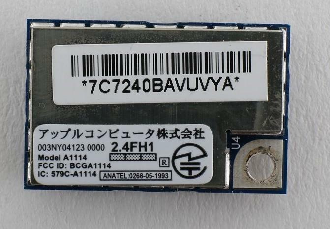 Apple Macbook A1181 Bluetooth Card A1114 820-1829
