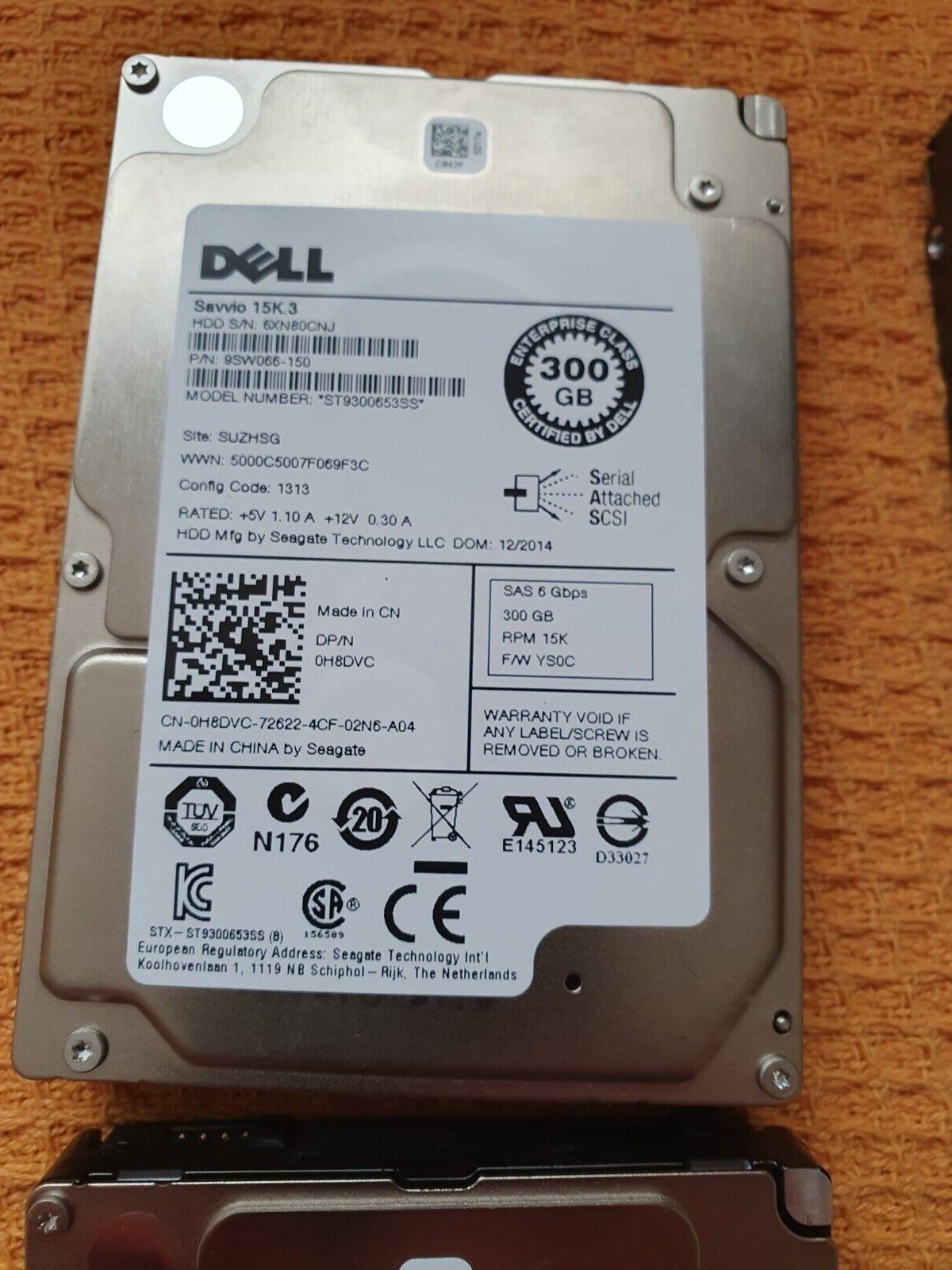 4 x Dell ST9300653SS 9SW066-150 2.5" 300GB 15K 6G SAS HARD DRIVE FAULTY PARTS
