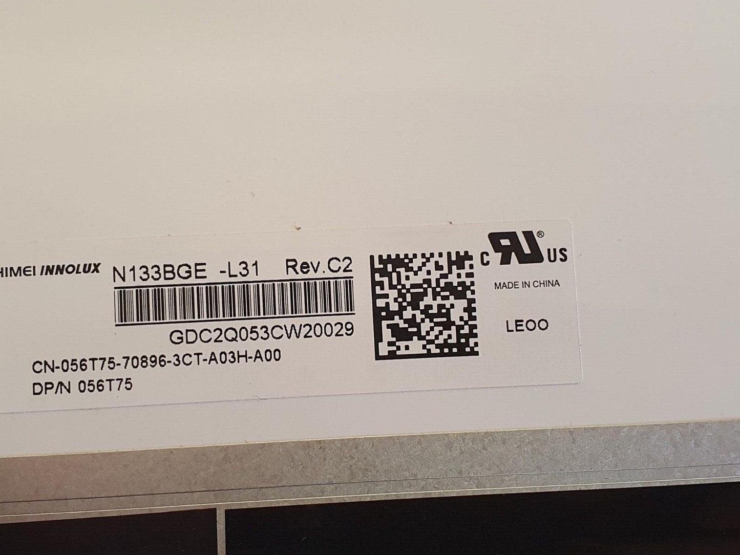 Dell Latitude 3330 13.3" N133BGE-L31 Laptop 40 Pin LED Screen - 056T75