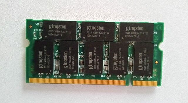 512mb RAM laptop SODIMM Kingston KVR400X64SC3A/512M DDR1 PC-3200 400MHz