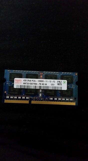 1 x 4GB Hynix 2RX8 PC3 12800S HMT351S6EFR8A