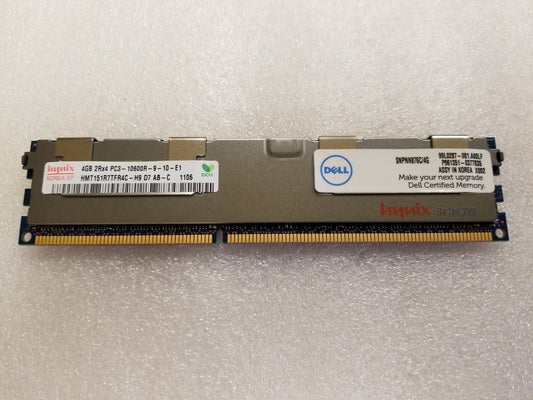 4GB Hynix HMT151R7TFR4C-H9 Dell Server Memory 2Rx4 PC3-10600R Dell Certified
