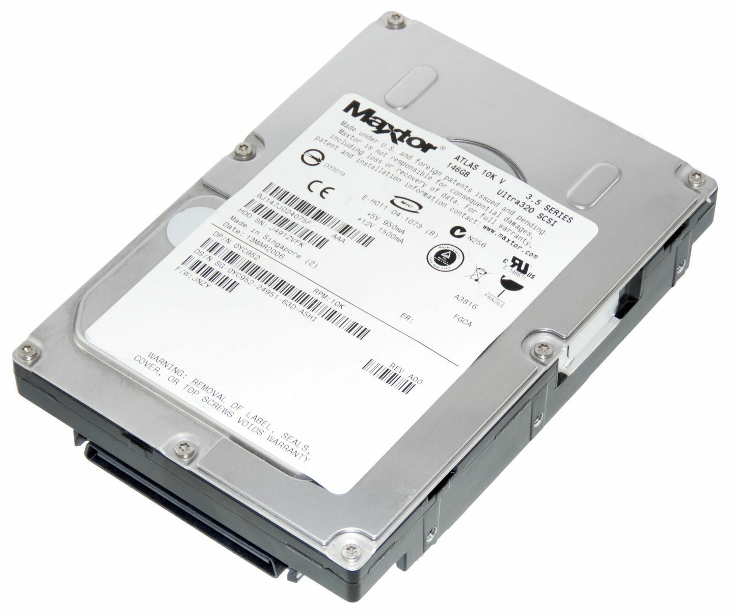 DELL /MAXTOR ATLAS 10K V U320 80-PIN 146GB SCSI - 0YC952