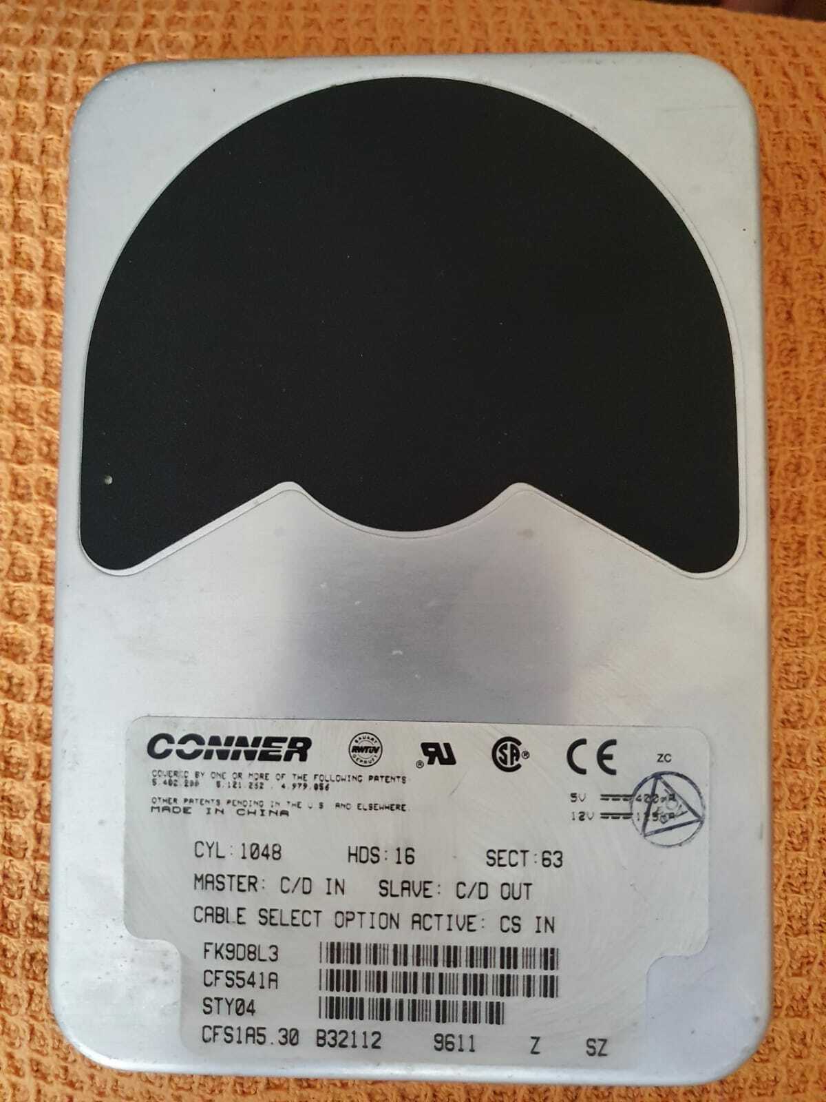 CONNER CFS541A 540MB HARD DRIVE