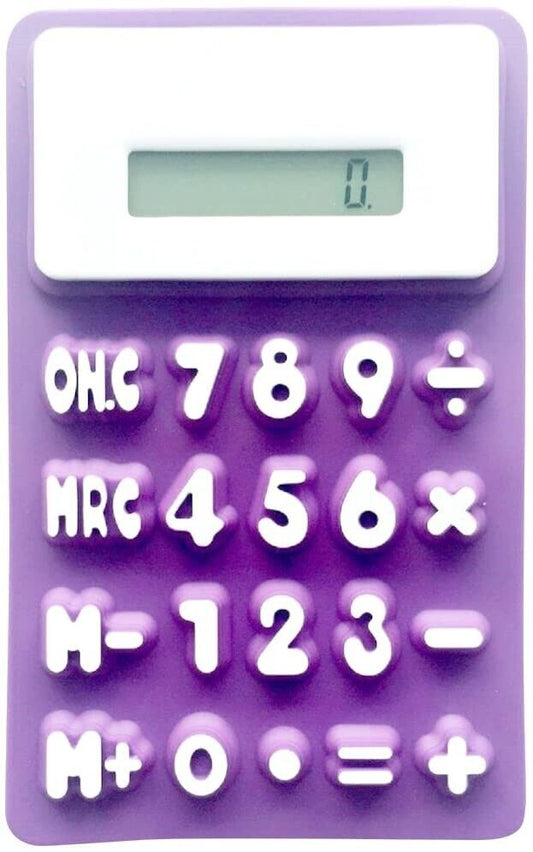 10 Pack Bullet Splitz Flexible Calculator Purple job lot