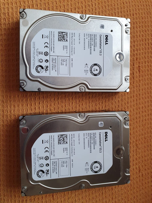 2 X Dell  ST4000NM0023 4TB SAS  Hard Drive 9ZM270-150  FAULTY PARTS