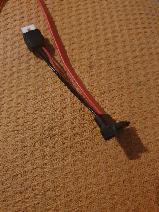 30cm SATA Combo 15 Pin Power and 7 Pin Data 4 Pin FDD to Serial ATA Red Lead