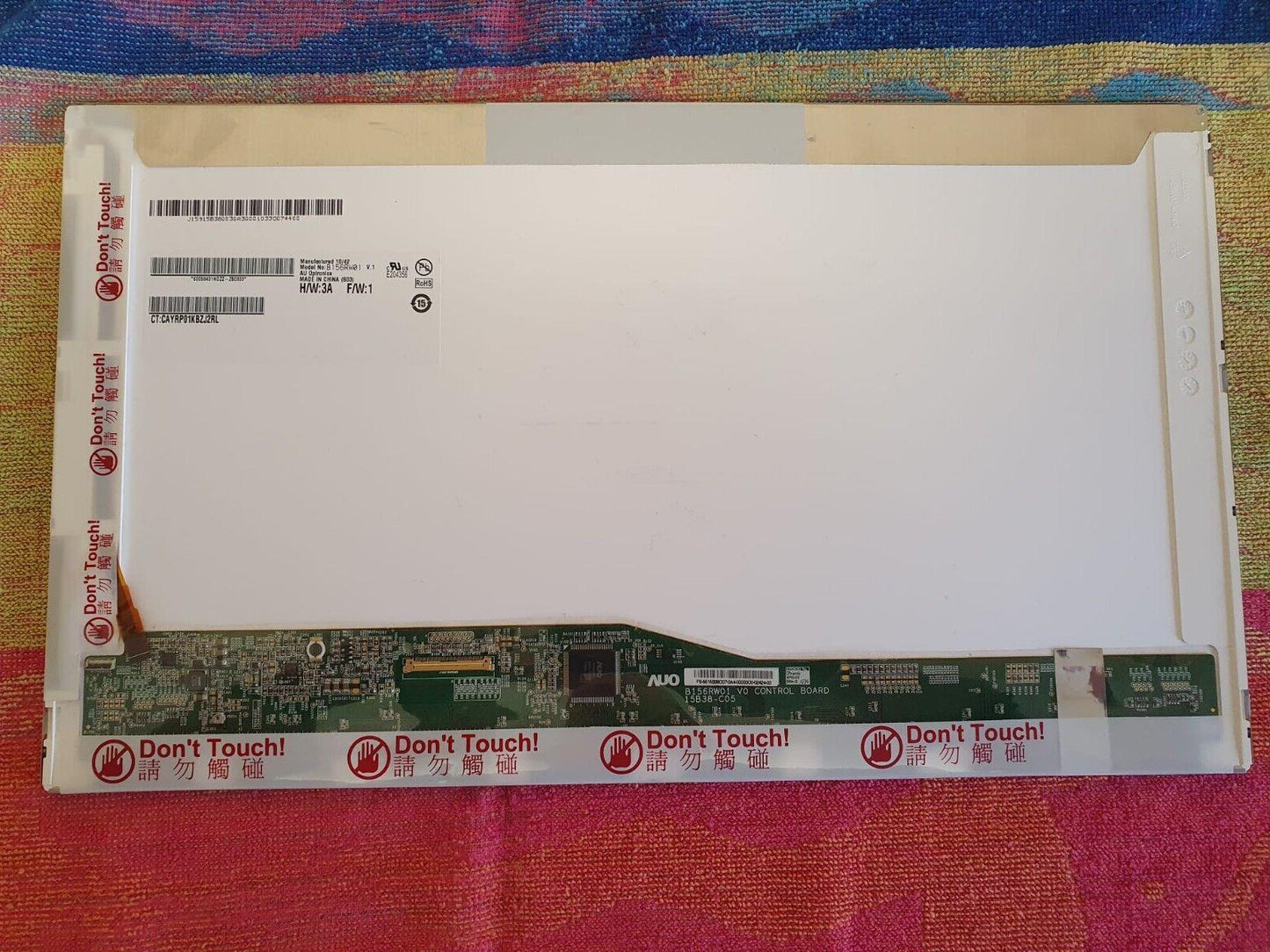 AU Optronics  B156RW01 V.1 H/W:3A F/W:1 15.6" LED LCD Screen GRADE A