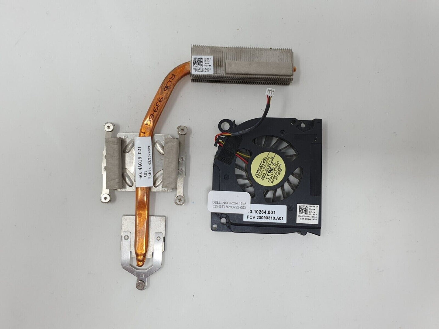Dell Inspiron 1545 CPU Cooling Fan Heatsink 0C169M OM274K
