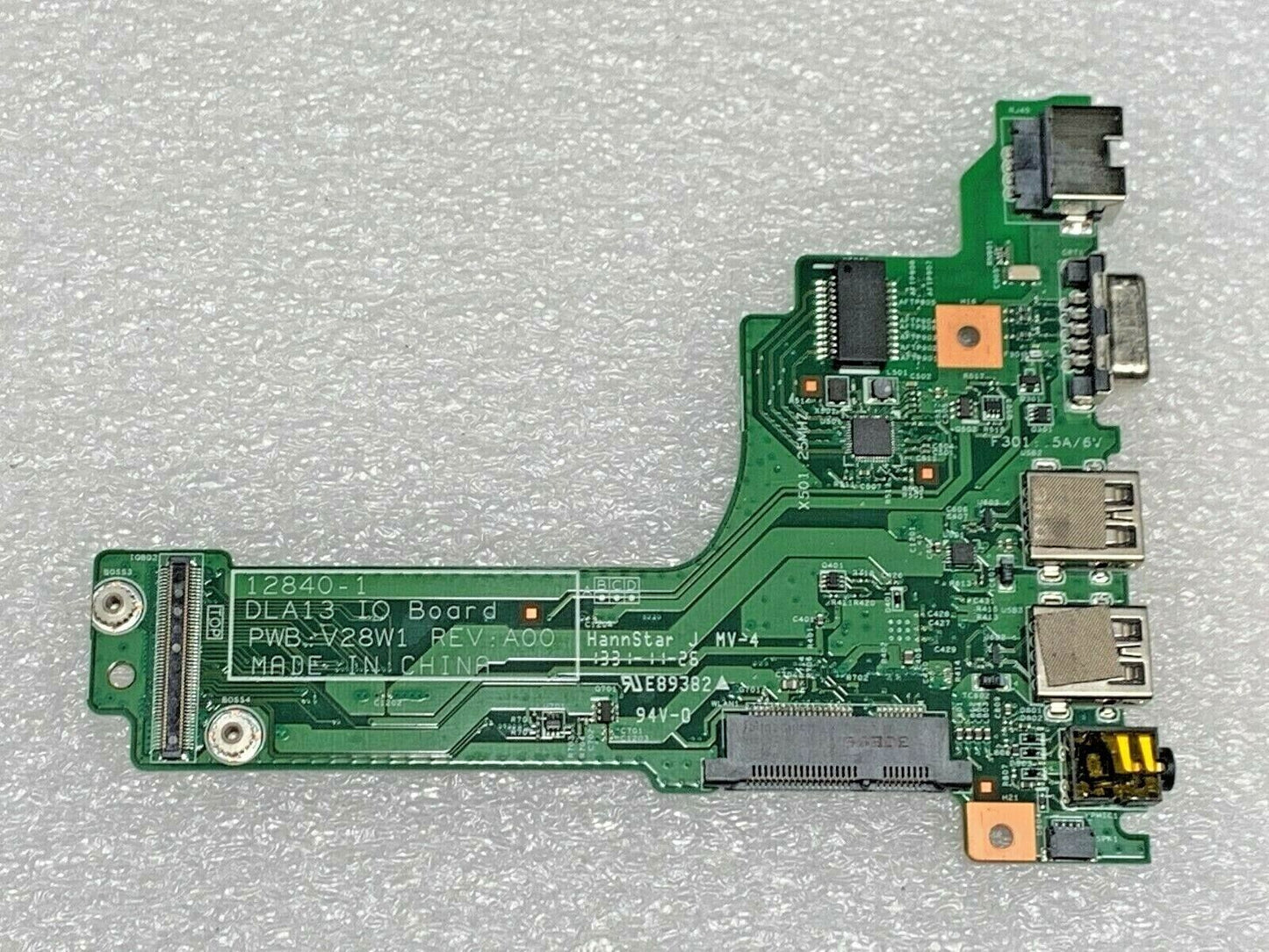 Dell Latitude 3330 13.3" Laptop USB Audio VGA LAN IO Board - V28W1