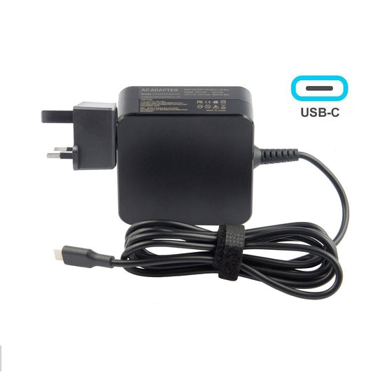 45W Type-C Charger Power Adapter UK Plug USB C Power Adapter for Macbook - Dell