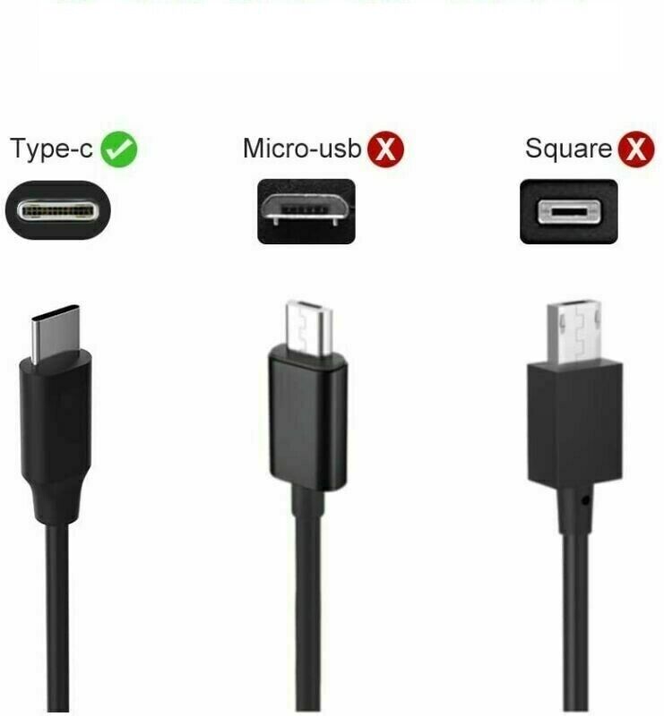 45W Type-C Charger Power Adapter UK Plug USB C Power Adapter for Macbook - Dell