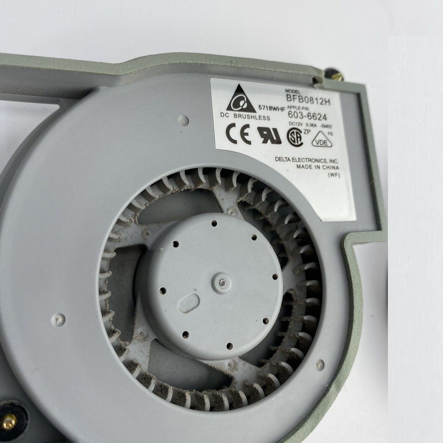 Apple iMac G5 All In One 20" A1076 Upper Cooling Fan BFB0812H 603-6624